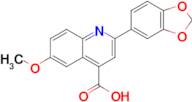 2-(Benzo[d][1,3]dioxol-5-yl)-6-methoxyquinoline-4-carboxylic acid