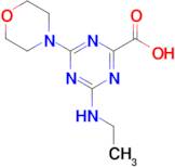 4-(Ethylamino)-6-morpholino-1,3,5-triazine-2-carboxylic acid
