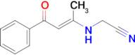 (E)-2-((4-oxo-4-phenylbut-2-en-2-yl)amino)acetonitrile