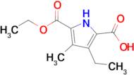 5-(Ethoxycarbonyl)-3-ethyl-4-methyl-1H-pyrrole-2-carboxylic acid