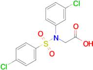 N-(3-chlorophenyl)-N-((4-chlorophenyl)sulfonyl)glycine