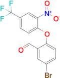 5-Bromo-2-(2-nitro-4-(trifluoromethyl)phenoxy)benzaldehyde