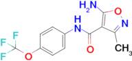 5-Amino-3-methyl-N-(4-(trifluoromethoxy)phenyl)isoxazole-4-carboxamide