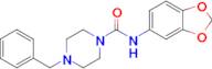 N-(benzo[d][1,3]dioxol-5-yl)-4-benzylpiperazine-1-carboxamide