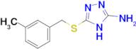 5-{[(3-methylphenyl)methyl]sulfanyl}-4H-1,2,4-triazol-3-amine