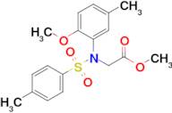 Methyl N-(2-methoxy-5-methylphenyl)-N-tosylglycinate