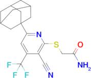 2-((6-(Adamantan-1-yl)-3-cyano-4-(trifluoromethyl)pyridin-2-yl)thio)acetamide