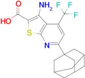 6-(Adamantan-1-yl)-3-amino-4-(trifluoromethyl)thieno[2,3-b]pyridine-2-carboxylic acid