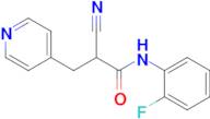 2-Cyano-N-(2-fluorophenyl)-3-(pyridin-4-yl)propanamide