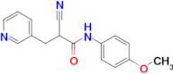 2-Cyano-N-(4-methoxyphenyl)-3-(pyridin-3-yl)propanamide