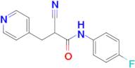 2-Cyano-N-(4-fluorophenyl)-3-(pyridin-4-yl)propanamide