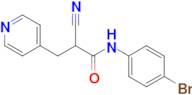N-(4-bromophenyl)-2-cyano-3-(pyridin-4-yl)propanamide