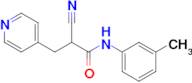 2-Cyano-3-(pyridin-4-yl)-N-(m-tolyl)propanamide