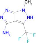 6-methyl-4-(trifluoromethyl)-5H,6H-[1,2]diazolo[3,4-c]pyrazol-3-amine