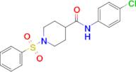 N-(4-chlorophenyl)-1-(phenylsulfonyl)piperidine-4-carboxamide