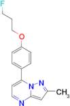 7-(4-(3-Fluoropropoxy)phenyl)-2-methylpyrazolo[1,5-a]pyrimidine