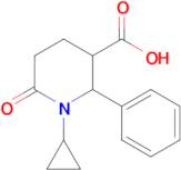 1-Cyclopropyl-6-oxo-2-phenylpiperidine-3-carboxylic acid