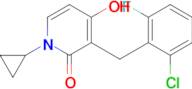 3-(2-Chloro-6-fluorobenzyl)-1-cyclopropyl-4-hydroxypyridin-2(1H)-one