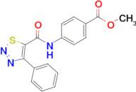 Methyl 4-(4-phenyl-1,2,3-thiadiazole-5-carboxamido)benzoate