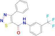 4-Phenyl-N-(3-(trifluoromethyl)phenyl)-1,2,3-thiadiazole-5-carboxamide