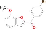 (4-Bromophenyl)(7-methoxybenzofuran-2-yl)methanone