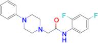 N-(2,4-difluorophenyl)-2-(4-phenylpiperazin-1-yl)acetamide