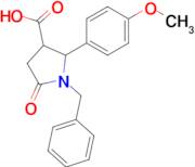 1-Benzyl-2-(4-methoxyphenyl)-5-oxopyrrolidine-3-carboxylic acid