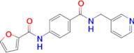 N-(4-((pyridin-3-ylmethyl)carbamoyl)phenyl)furan-2-carboxamide