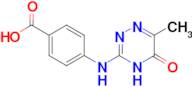 4-[(6-methyl-5-oxo-4,5-dihydro-1,2,4-triazin-3-yl)amino]benzoic acid