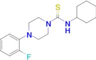 N-cyclohexyl-4-(2-fluorophenyl)piperazine-1-carbothioamide