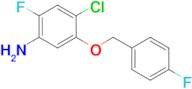 4-Chloro-2-fluoro-5-((4-fluorobenzyl)oxy)aniline