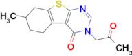 7-Methyl-3-(2-oxopropyl)-5,6,7,8-tetrahydrobenzo[4,5]thieno[2,3-d]pyrimidin-4(3H)-one