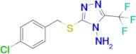 3-((4-Chlorobenzyl)thio)-5-(trifluoromethyl)-4H-1,2,4-triazol-4-amine