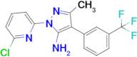 1-(6-Chloropyridin-2-yl)-3-methyl-4-(3-(trifluoromethyl)phenyl)-1H-pyrazol-5-amine