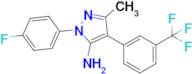 1-(4-Fluorophenyl)-3-methyl-4-(3-(trifluoromethyl)phenyl)-1H-pyrazol-5-amine