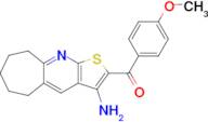 (3-Amino-6,7,8,9-tetrahydro-5H-cyclohepta[b]thieno[3,2-e]pyridin-2-yl)(4-methoxyphenyl)methanone