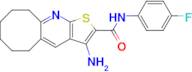 3-Amino-N-(4-fluorophenyl)-5,6,7,8,9,10-hexahydrocycloocta[b]thieno[3,2-e]pyridine-2-carboxamide