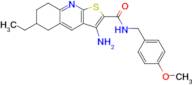 3-Amino-6-ethyl-N-(4-methoxybenzyl)-5,6,7,8-tetrahydrothieno[2,3-b]quinoline-2-carboxamide