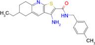 3-Amino-6-ethyl-N-(4-methylbenzyl)-5,6,7,8-tetrahydrothieno[2,3-b]quinoline-2-carboxamide