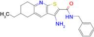 3-Amino-N-benzyl-6-ethyl-5,6,7,8-tetrahydrothieno[2,3-b]quinoline-2-carboxamide