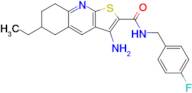 3-Amino-6-ethyl-N-(4-fluorobenzyl)-5,6,7,8-tetrahydrothieno[2,3-b]quinoline-2-carboxamide