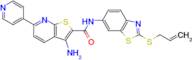 N-(2-(allylthio)benzo[d]thiazol-6-yl)-3-amino-6-(pyridin-4-yl)thieno[2,3-b]pyridine-2-carboxamide