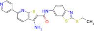 3-Amino-N-(2-(ethylthio)benzo[d]thiazol-6-yl)-6-(pyridin-4-yl)thieno[2,3-b]pyridine-2-carboxamide