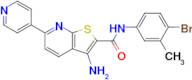 3-Amino-N-(4-bromo-3-methylphenyl)-6-(pyridin-4-yl)thieno[2,3-b]pyridine-2-carboxamide