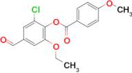 2-Chloro-6-ethoxy-4-formylphenyl 4-methoxybenzoate