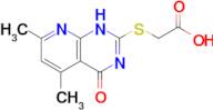 2-({5,7-dimethyl-4-oxo-1H,4H-pyrido[2,3-d]pyrimidin-2-yl}sulfanyl)acetic acid