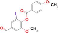 4-Formyl-2-iodo-6-methoxyphenyl 4-methoxybenzoate