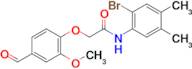 N-(2-bromo-4,5-dimethylphenyl)-2-(4-formyl-2-methoxyphenoxy)acetamide