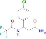 3-(4-Chlorophenyl)-3-(2,2,2-trifluoroacetamido)propanamide