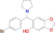 6-((4-Bromophenyl)(pyrrolidin-1-yl)methyl)benzo[d][1,3]dioxol-5-ol